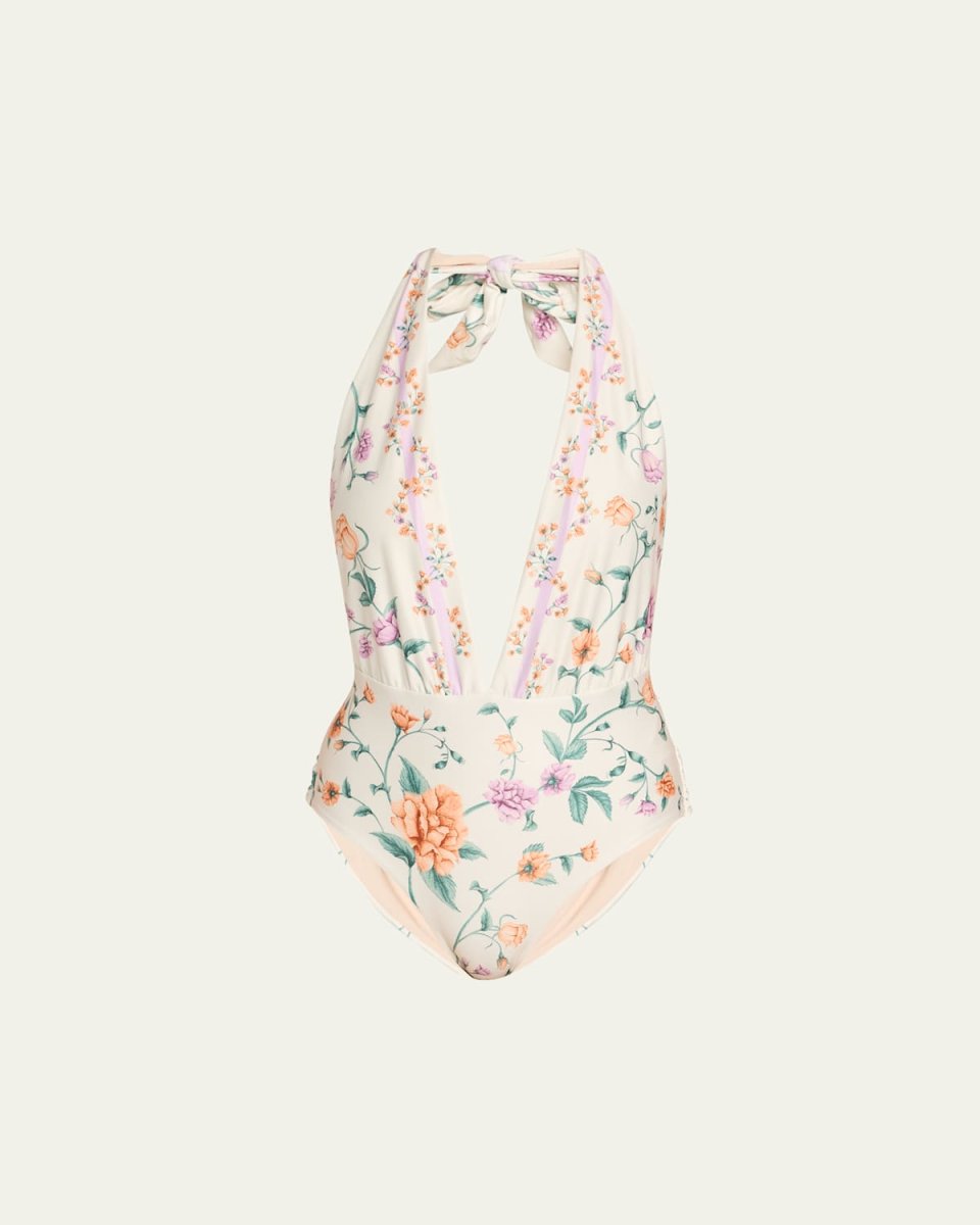 Salm Chinesis One-Piece Swimsuit